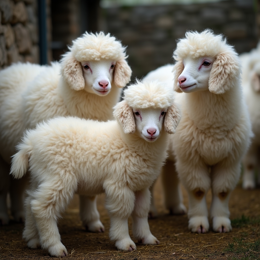 Nos chèvres angora dans leur environnement naturel