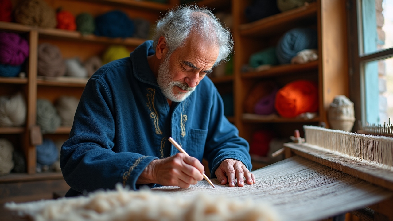 Le travail artisanal de transformation du mohair